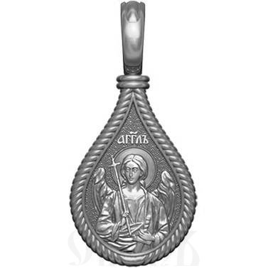 нательная икона св. преподобная аполлинария, серебро 925 проба с родированием (арт. 06.033р)