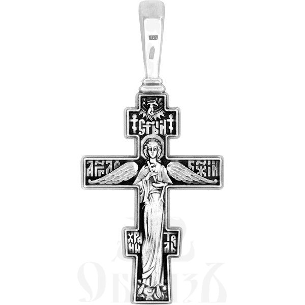 крест «распятие христово. ангел хранитель», серебро 925 проба (арт. 101.499)